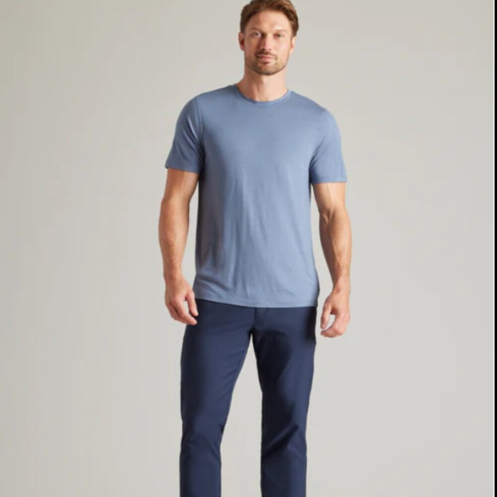 🐑👕 Rhone Modino Wool Long Sleeve Tee • Folkstone Gray • Men’s Medium • NWT • M - Picture 2 of 6